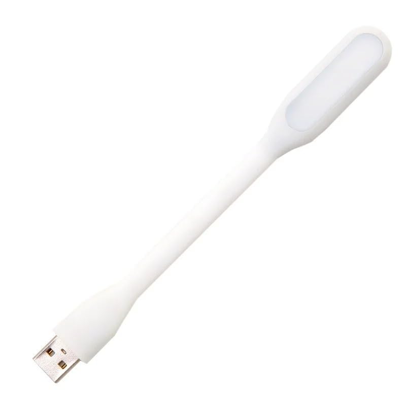 USB Light for Keyboard, LAMP Led Laptop Computer Light, Flexible USB Lamp for Reading Books, Adjustable Gooseneck Reading Lamp, White