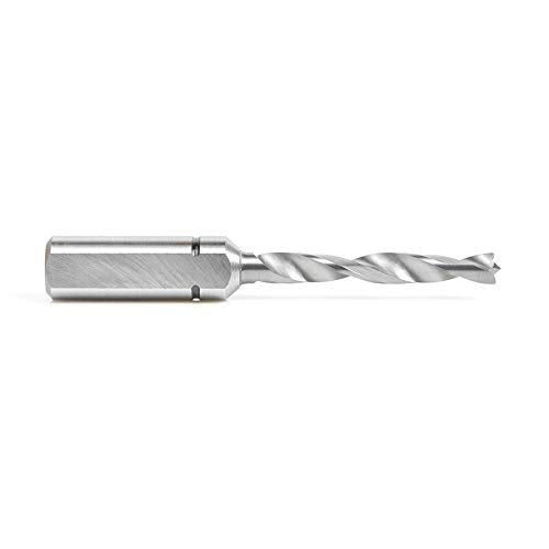 Amana Tool - 217005 Brad Pt. Solid Carbide Dowel Drill Boring Bit R/H 5mm Dia x 70mm Lon