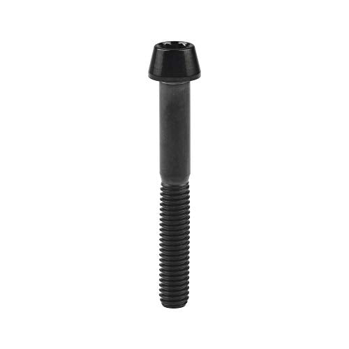 Titanium M6 Tapered Bolt Allen Hex Screw (M6X45mm, Black) M6X45mm