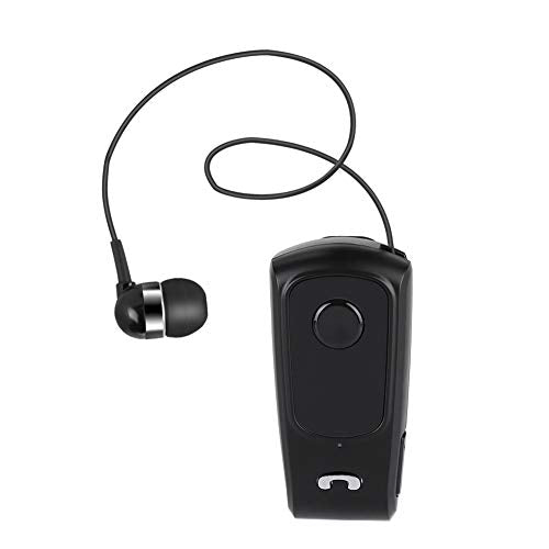 F920 Sports Bluetooth V5.4 Headset Earpiece 2.4GHz Retractable Driving Earphone Support for Office/Driving(Black) for f990 Drahtlose Bluetooth Headset