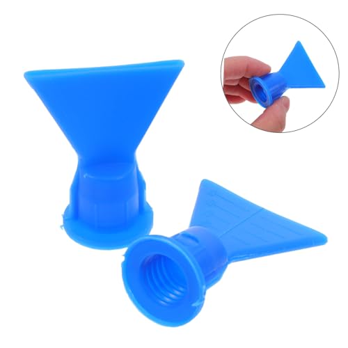 Ipetboom 4 Pcs Flat Sealant Applicator Nozzle Tips: Caulking Nozzle Replacement For Doors Windows - Plastic Glue Dispenser Replacement