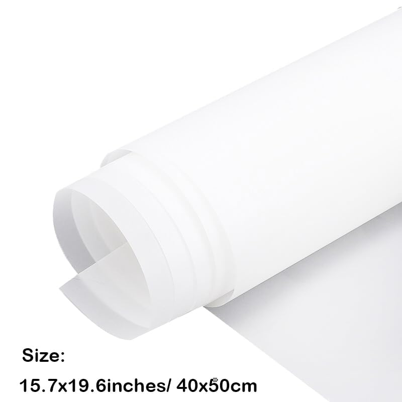 Lighting Diffusion Film Sheet 6 Packs Kit 15x19inches/ 40x50cm Diffuser Filter Gel Roll for Soften Led Flash Strobe Light Photography Video