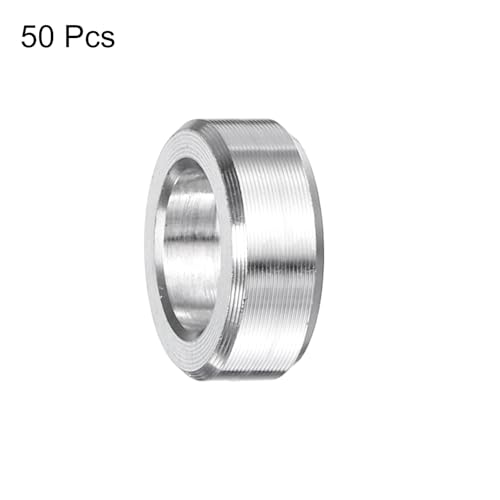 uxcell 50 Pcs Stainless Steel Spacer 5/16" Bore x 1/2" OD x 3/16" Length Screw Bushing Plain Finish Round Metal Spacer for 5/16" Screws Bolts and Rods 5/16" x 1/2" x 3/16"