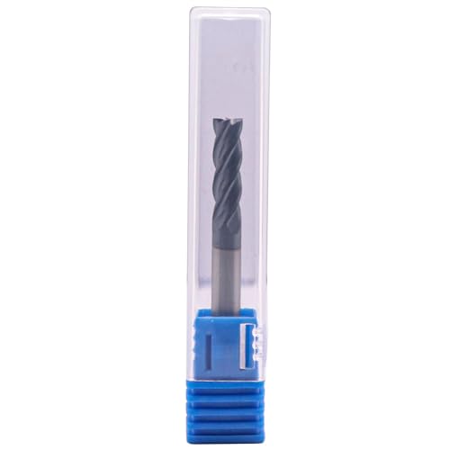 4 Flute Solid Carbide Square End Mill Set(5Pcs, 3/16"), AlTiN Coated 3/16 in 5
