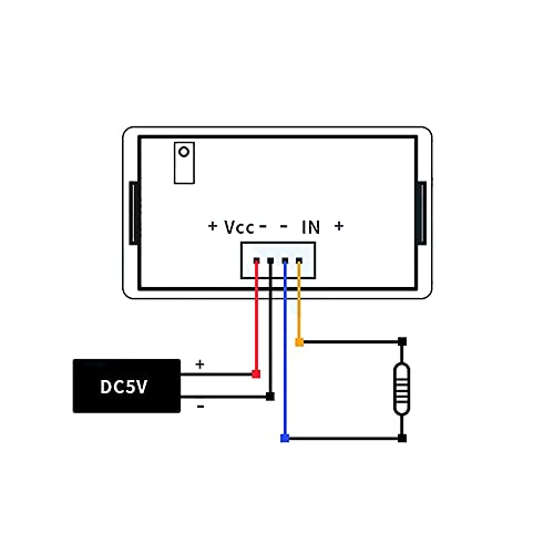 Taidacent Ohm Meter Resistance Tester Ohmmeter Digital DC Resistance Measuring Instrument Fixture Resistance Measure Panel Meter (200 Ohm, DC12V Without Cover)