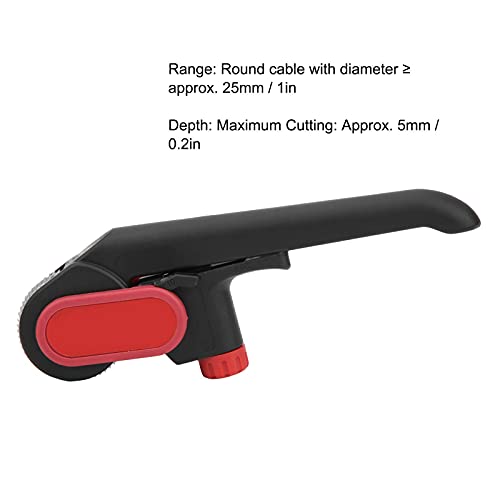 Round Cable Stripper With Adjustable Cutting Depth Manual Cable Stripping Tool for Longitudinal Slitter