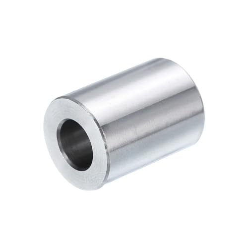 uxcell 10pcs Stainless Steel Spacer 3/8" Bore x 3/4" OD x 1" Length Screw Standoff Bushing Plain Finish Round Metal Spacer for 3/8 Screws Bolts and Rods 3/8" x 3/4" x 1"