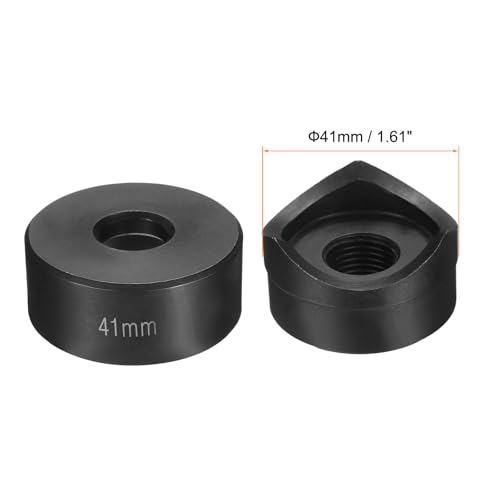 HARFINGTON Sheet Metal Punch Hole Punch 41mm Bearing Steel Precise Cutting Manual Knockout Punch Kit for Metal Steel Plate Sink Stainless Steel, Black