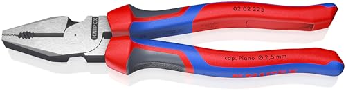 KNIPEX Tools - High Leverage Combination Pliers, Multi-Component (202225), 9 inches Comfort Grip