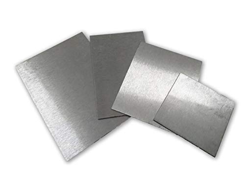 ZK60 Magnesium Alloy Plate, 100x100mm (4"x4"), 1.5mm Thick, Lightweight Metal Sheet for CNC Machining, Prototyping & Engineering 1.5×100×100mm