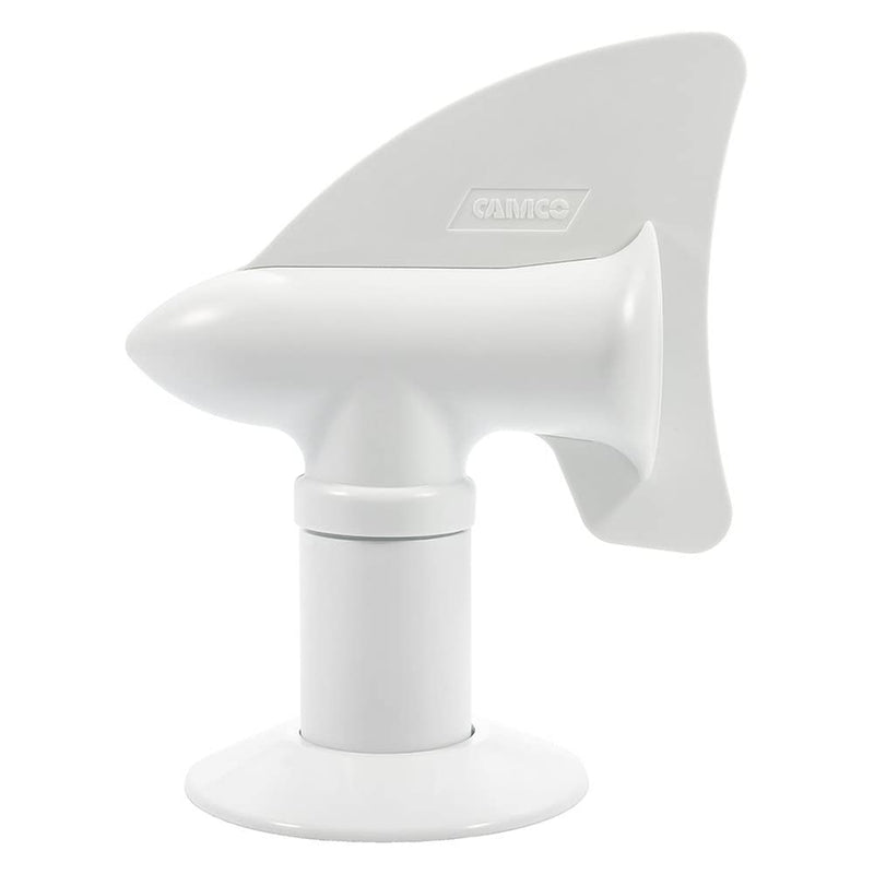 Camco Cyclone Rotating Sewer Plumbing Vent - Rids Odors from Your RV Holding Tank, Rotes 360 Degrees to Pull Odors Up and Away - White (40595)