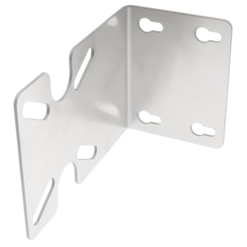 1 PCS Water Filter Plate Stainless Steel Water Purifier Housing Bracket for 10 "and 20" Filter Cartridge Housing (Silver) 4.5IN-SS SLIVER-SS