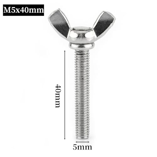 M5 40mm Wing Screws for Stilts Replacement, 304 SS