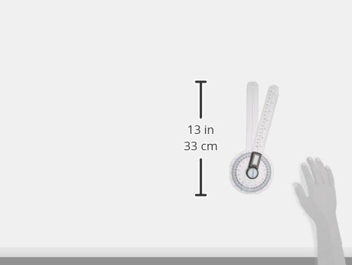 Jamar Plus+ Digital Goniometer, Professional Grade Digital Hand and Finger Range of Motion Tool for Accurate Angle Measuring, 12" 12"