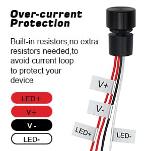 Dimmer Switch 12 Volt DC for LED RV Lights Interior, Dimmer Knob Waterproof IP65, Suitable for Camper, Recreational Vehicle, Boat, Auto, Truck, Marine and Strip Lighting