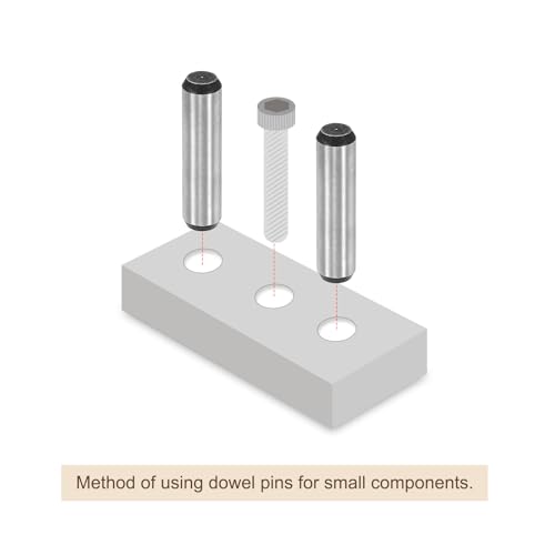 uxcell 5/16-Inch x 1-3/4-Inch Dowel Pins, Heat Treated Alloy Steel for Extra Hardness, Bright Finish and Accurate Alignment 20pcs