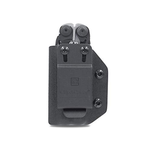 Clip & Carry Kydex Multitool Sheath for The Leatherman Surge - Made in USA - EDC Multi Tool Sheath Holder Holster Cover - Black