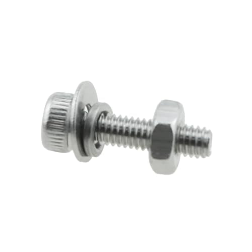 RLECS 460PCS 304 Stainless Steel M2.5 Hex Socket Cap Screw Set for Furniture Repair Precision Instruments Electronic Goods Lighting Fittings and Lock