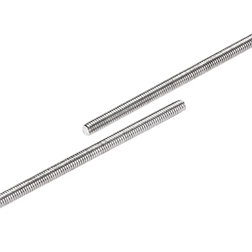uxcell 5Pcs M3 x 500mm Fully Threaded Rod 304 Stainless Steel Right Hand Threads 5