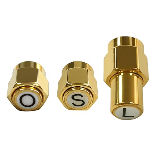 3PCS Labeled SMA Calibration Kit DC–6GHz for NanoVNA H H4 F V2 V3 SAA Mini1300 PS100 Vector Network Analyzer RF Coaxial SOL Calibration Set Open Short Load 50 Ohm Low VSWR