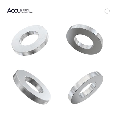Accu - M5 x 10mm 200HV Flat Washers (ISO 7089) - Stainless Steel (A2) (Pack of 200) 200HV Stainless Steel