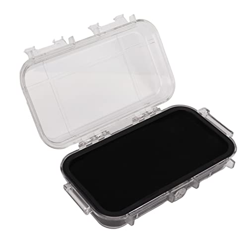 Alomejor Storage Box, Compact EDC Case with Anti-Skid Rubber Pad ABS Plastic Impact-Resistant for Camping Hiking Water Sports Enthusiasts