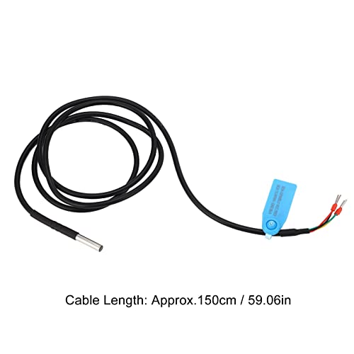 SHT45 Soil Temperature Humidity Sensor Probe, ±1.5% RH High Precision I2C Interface, 304 Stainless Steel IP67 Waterproof with 59" Cable for IoT Agriculture & Arduino (3.3V)