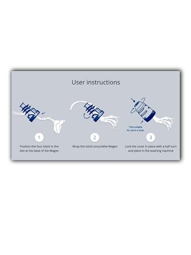 Magen Tzitzit - Washing Tzitzit Protector Family Pack 4+1 Free3"H X 1.75" W
