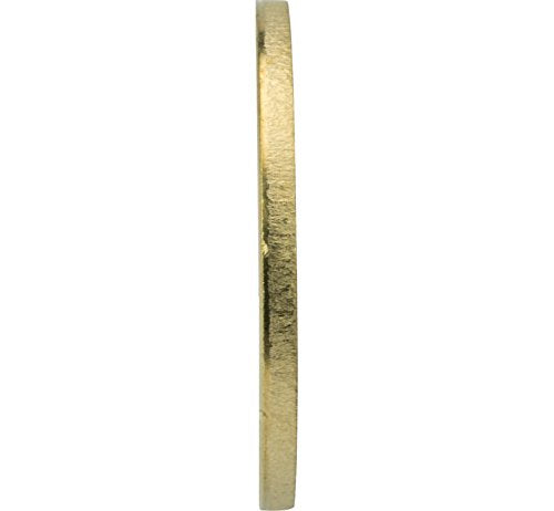 3/8" Solid Brass Flat Washers, Commercial Standard, Grade 360, Plain Finish, Quantity 50 3/8" (50 Pack)