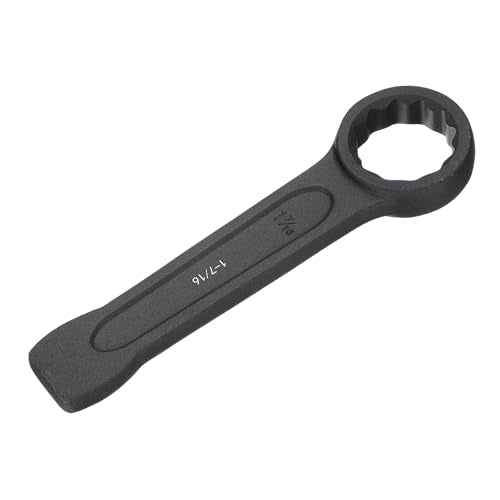 HARFINGTON Striking Wrench 1-7/16" 12-Point Flat Strike Wrench Slogging Ring Spanner Straight Handle Box End Striking Wrenches 1-7/16"