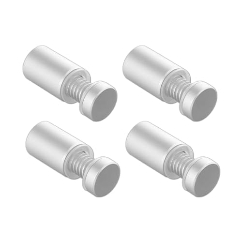 Sign Standoff 1/2" x 3/4", Solid Aluminum Sign Standoff Screws Mounting Hardware for Glass Panel, Acrylic Panel,Pack of 8 Silver 1/2"x3/4" 8 Pack