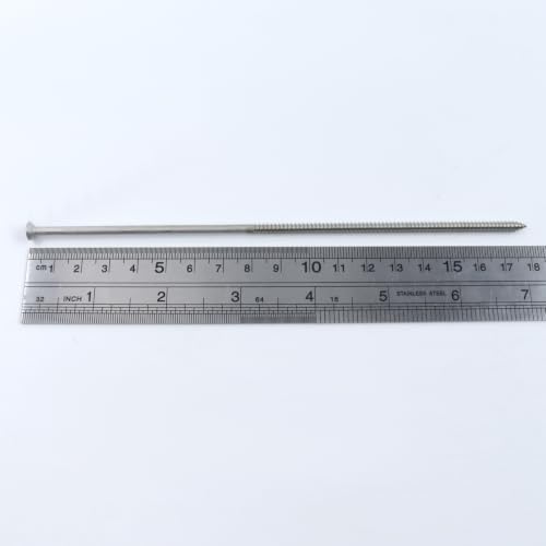 30 PCS 7" Gutter Screws Self-tapping Screw Deck Screws Durable Nails for Fastening Gutters to Wood Sagging Gutters and Maintenance (30PCS, Silver) 30pcs-7in-Silver