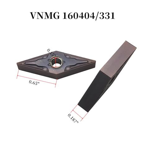 GBJ 10pcs Carbide Turning Inserts VNMG331/VNMG160404 for MVJNR MVJNL MVVNN tool holder for machining stainless steel/cast iron