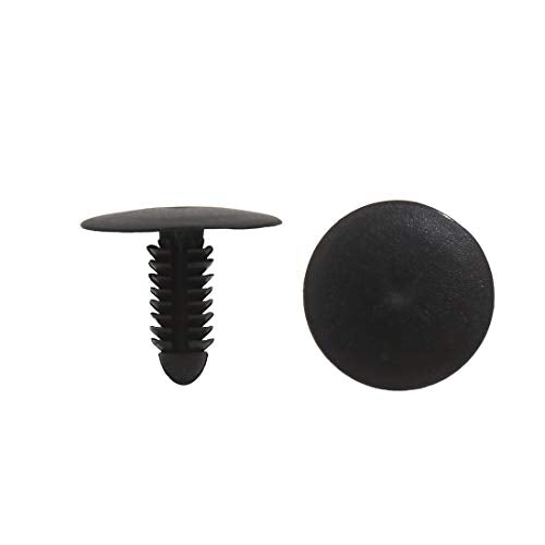 40Pcs 6mm Hole Dia 25mm Head Plastic Rivets Fastener Push Clips for Car