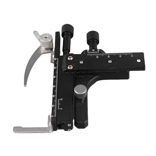 Microscope Moveable Stage,Attachable Caliper Vernier with Scale Microscope Attachable Mechanical Stage X-Y High-Precision Vernier Biological
