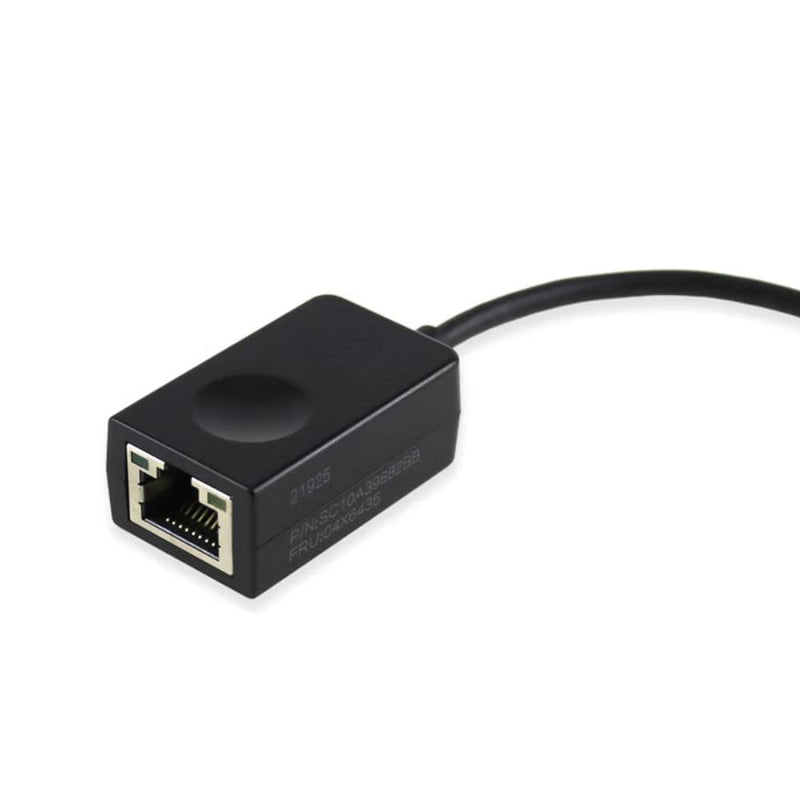 Ethernet Extension RJ45 Adapter Dongle Cable Replacement for Lenovo 4X90F84315 SC10A39882BD, Thinkpad X1 Carbon 2nd/3rd/5th Gen /X1 Yoga 2nd/3rd Gen/ L380 L390 Yoga 370 S1 X1 Hermit P1 S2 04X6435