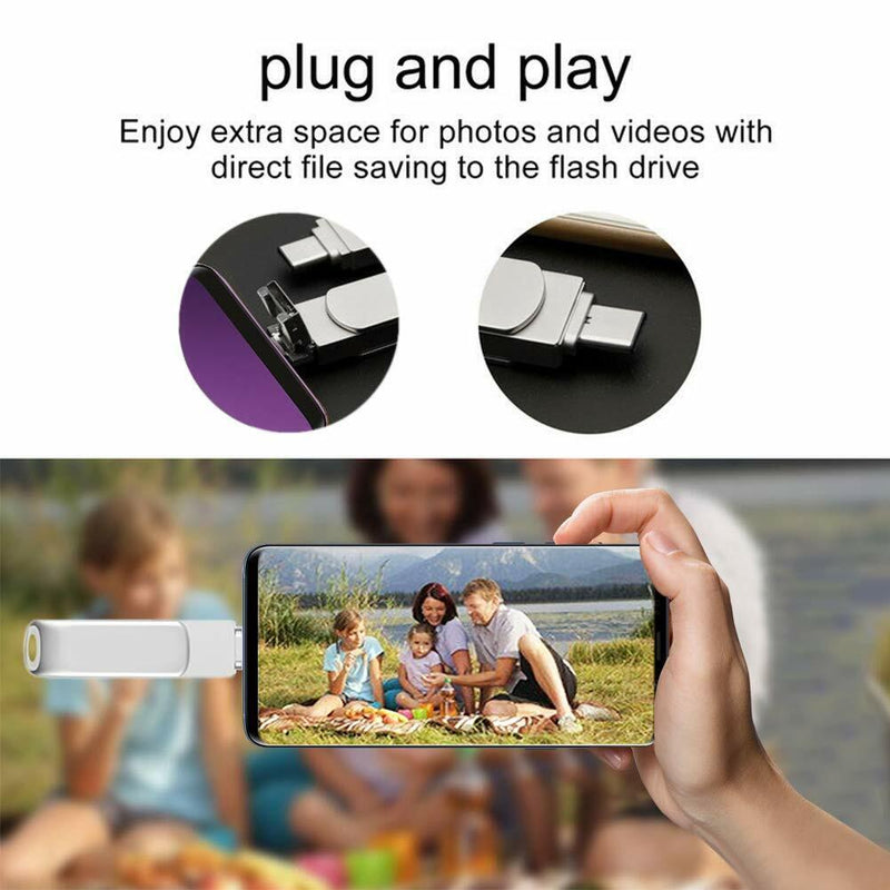  [AUSTRALIA] - USB Flash Drive 2TB, Thumb Drive 2TB, Memory USB Stick 2TB, Portable U Disk Pen Drive, USB Large Storage Flash Drive, Metal Jump Drive 2000GB for PC/Laptop/Computer/Car Audios