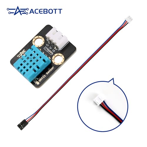 3pcs ESP32 DHT11 Temperature Humidity Sensor Module for Arduino, 3.3V-5V Digital Temperature Humidity Sensor with Wires, Humidity Measure 5%-95% Temperature Measure 0-50℃, DIY Electronic Practice 3 PCS