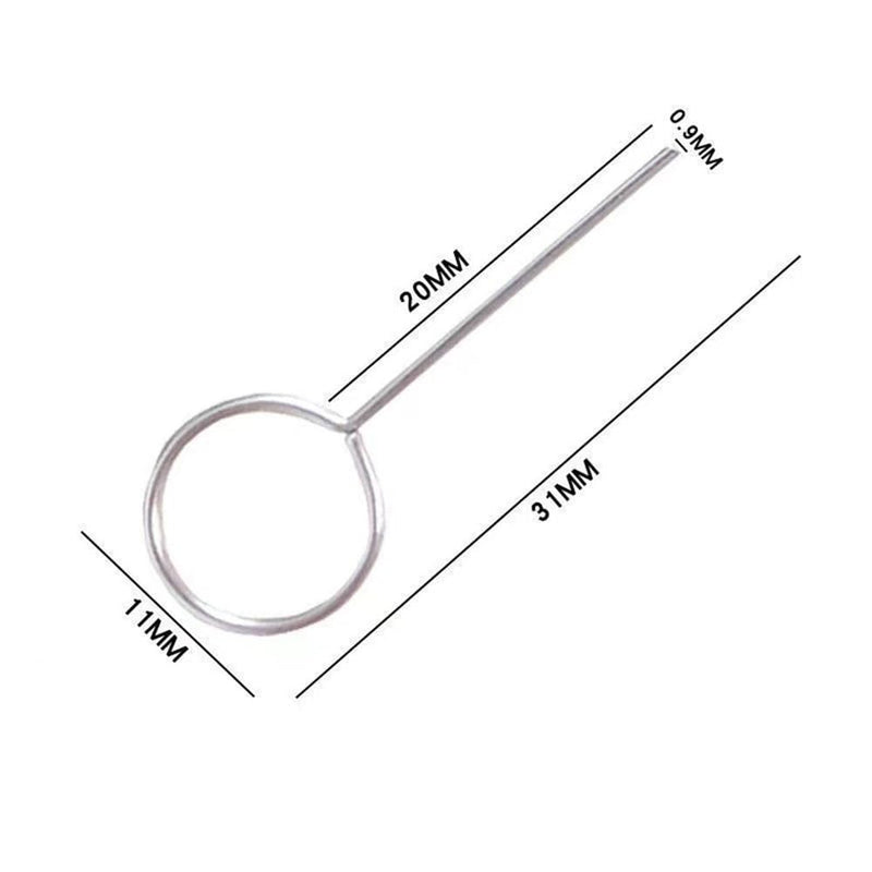 50Pcs Universal Metal SIM Card Ejector Tool Portable Phone Needle Removal Opener Compatible with All Smartphones Daily Phone Repair Accessories