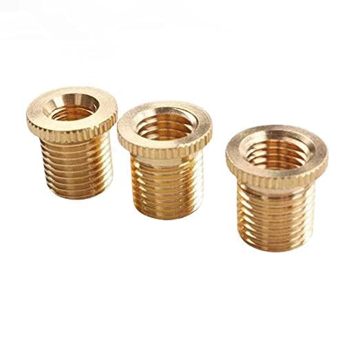3PCS Shift Knob Thread Adapters Universal M8 X 1.25, M10 X 1.25, M10 X 1.5 ID (to M12 X 1.25 OD) Thread Gear Shifter Knob Screw HTRACING Mixed Sizes