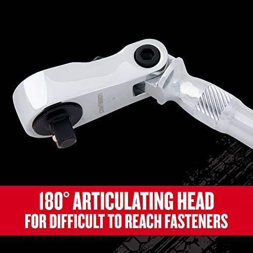 CRAFTSMAN V-SERIES Ratchet, 1/4 Inch Drive, 80-Tooth, Flexible Head (CMMT86302V)