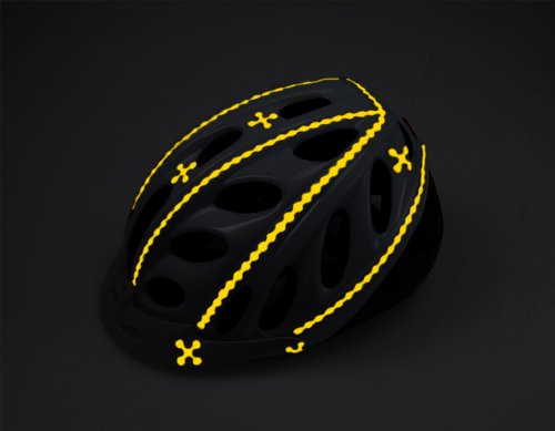 RydeSafe Reflective Decals - Hexagon Kit - Large Yellow