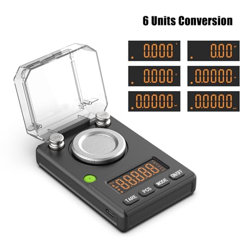 Milligram Scale 100g x 0.001g with Selectable Auto Off Black