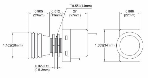 HELLA 004778001 Illuminated On/Off SPST Push/Pull Switch With 3 Interchangeable Lenses , black
