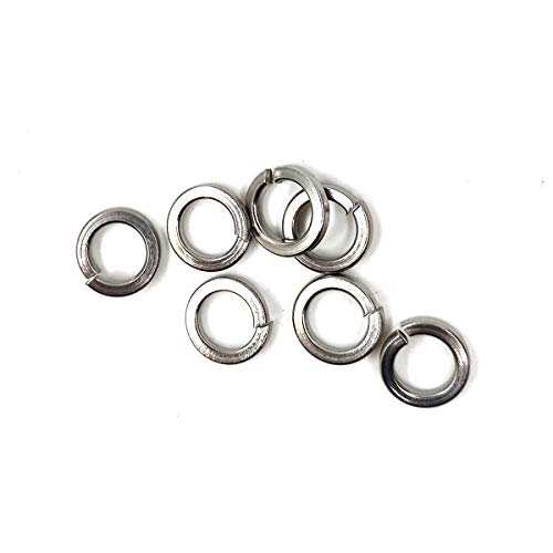 M6 Stainless Steel Split Lock Washers, 6mm ID, 10mm OD,18-8 (304) Stainless Steel, Spring Lock Washers for M6 Screw Bolts 150pcs (M6)