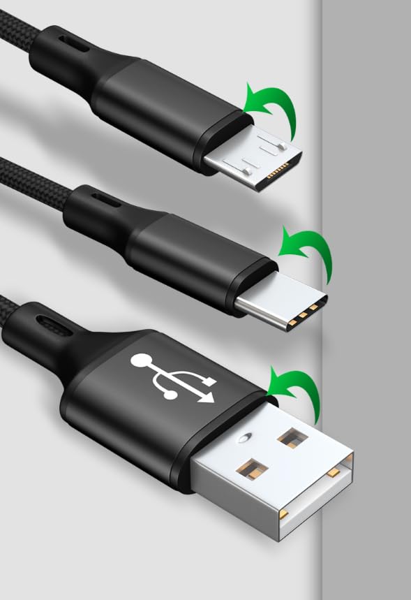 Charger Charging Cord Compatible with Kindle Fire All Tablets E-Reader, Paperwhite, Scribe, Colorsoft, Kids Edition, Oasis, Voyage (Old and New) Compatible with Samsung J7 S7 USB Cable Black