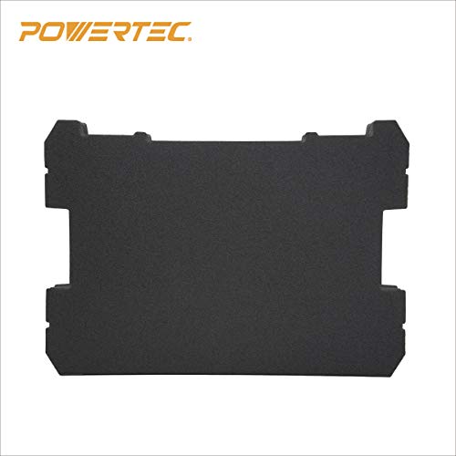 POWERTEC 2PCs Tool Box Foam Insert, Pluck Foam Tool Organizer for DEWALT DWST88801 TSTAK System, Customizable Insert for Tool Case Fits DWST17808, DWST17807, DWST17805 (71585-P2)