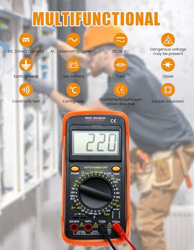 Digital Multimeter Tester Multimeter for Electrical Applications Model 1