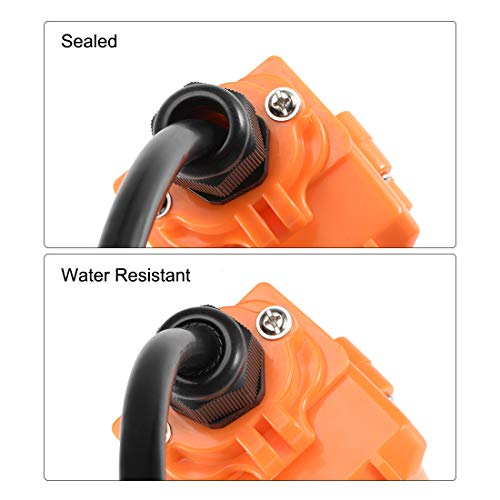 uxcell M25x1.5 Cable Gland 12mm-15mm Wire Hole Waterproof Nylon Joint Adjustable Locknut with Washer Black 10pcs (Pack of 2) M25 (Pack of 2)