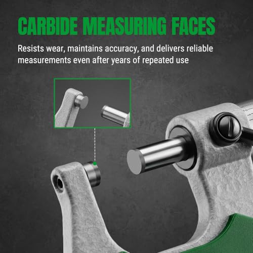 SK 0-1" Outside Micrometer, 0.0001" Resolution, ±0.00015" Accuracy